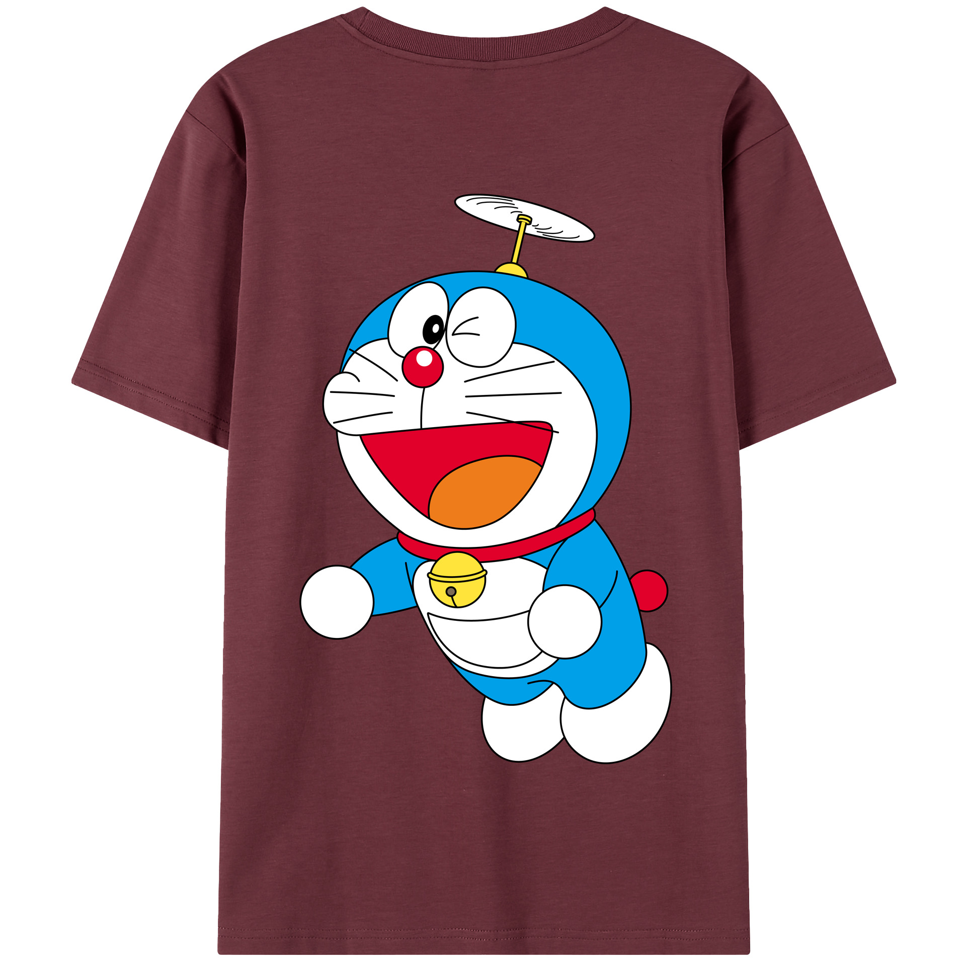 （画像用） ドラえもん Doraemon 綿100％半袖Tシャツ（背面プリント）